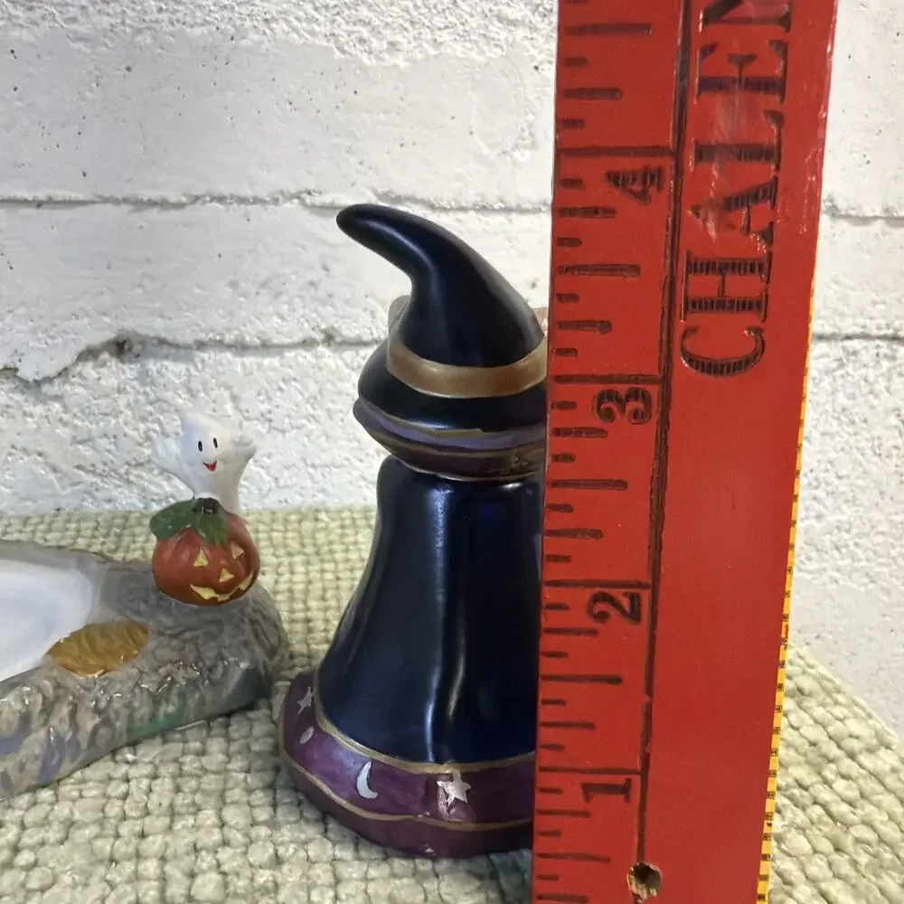 Partylite ‘03 P7344 Abracadandle Snuffer & Base Halloween Tealight Candle Holder